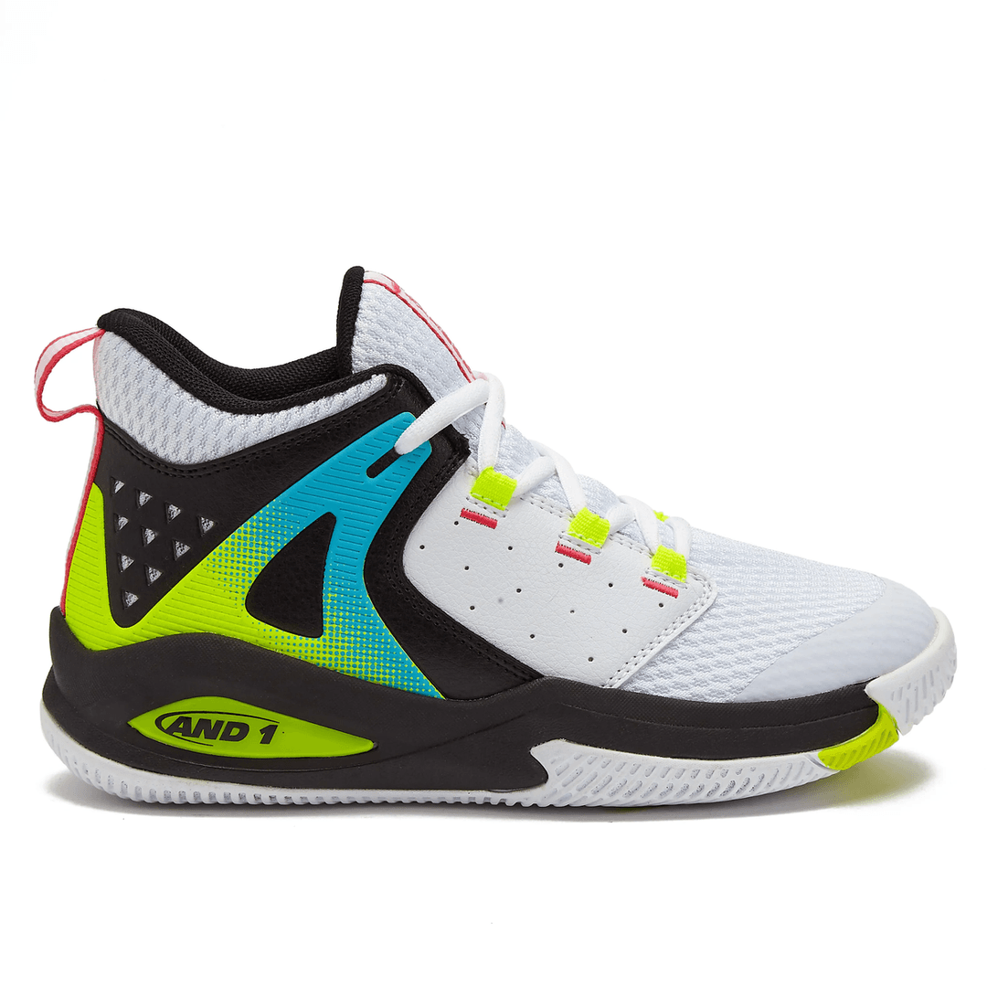 And1 Kid's Take Off 3.0 White/Black Trim/Yellow