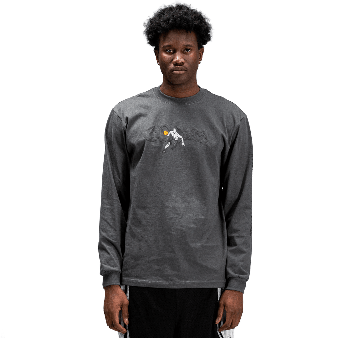 And1 Throwback Long Sleeve Shirt - 30th Anniversary Edition Dark Grey/Black